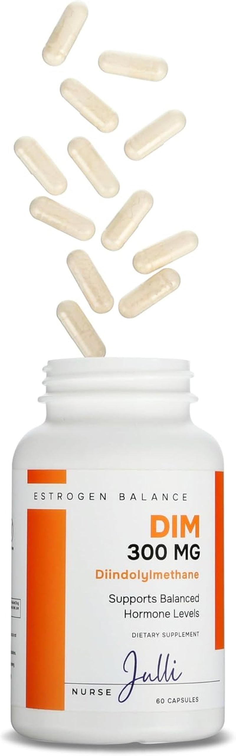 DIM Supplement 300Mg | Estrogen Balance for Men and Women | Menopause, PCOS, Hormonal Acne Support & Antioxidant Support for Women | Boosted with Natural Metabolites | Manufactured in the USA | 60 Ct.