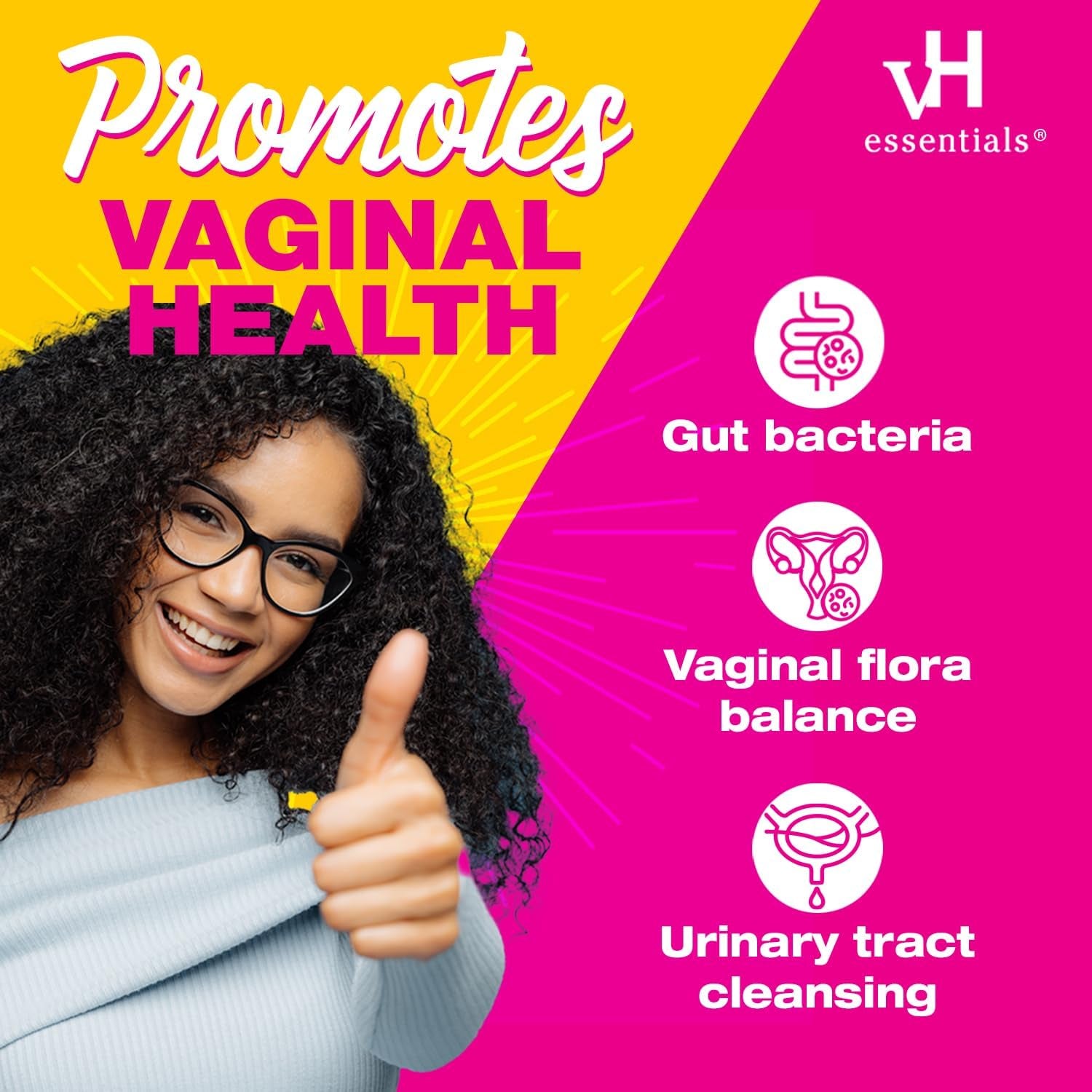 Probiotics with Prebiotics and Cranberry Feminine Health Supplement - 120 Capsules (544-36)