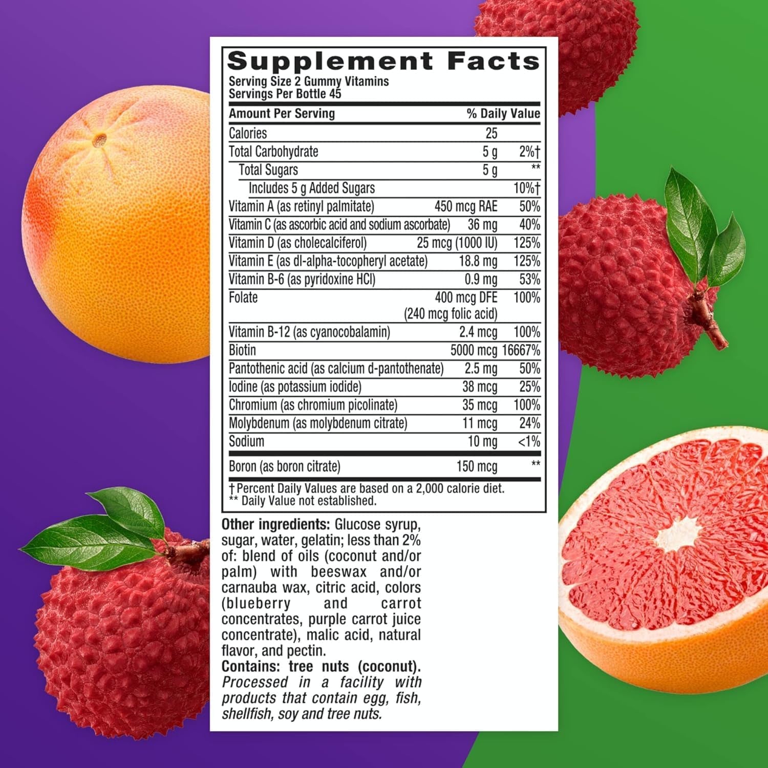 Multi+ Immune Support* – 2-In-1 Benefits & Flavors – Adult Gummy Vitamins with Vitamin C, Zinc, Daily Multivitamins, 90 Count