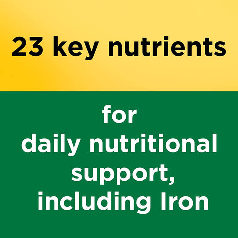 Multivitamin Tablets with Iron, Multivitamin for Women and Men for Daily Nutritional Support, 130 Tablets, 130 Day Supply