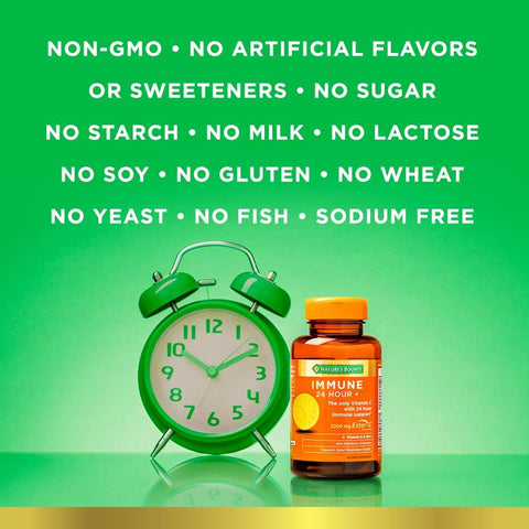 Immune 24 Hour +, the Only Vitamin C with 24 Hour Immune Support from Ester C, Rapid Release Softgels, 50 Count