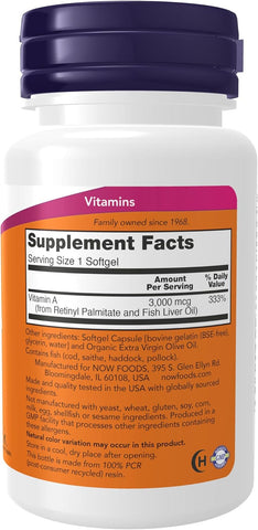 Supplements, Vitamin a 10,000 IU, Eye Health*, Essential Nutrition, 100 Softgels