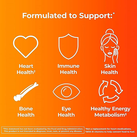 Womens Complete Daily Multivitamin with Vitamin A, B , C, D, and E, Calcium and Magnesium, Immune Health Support, 200 Count