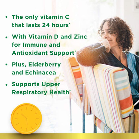 Immune 24 Hour +, the Only Vitamin C with 24 Hour Immune Support from Ester C, Rapid Release Softgels, 50 Count