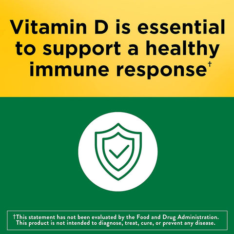Vitamin D3 1000 IU (25 Mcg), Dietary Supplement for Bone, Teeth, Muscle and Immune Health Support, 300 Softgels, 300 Day Supply