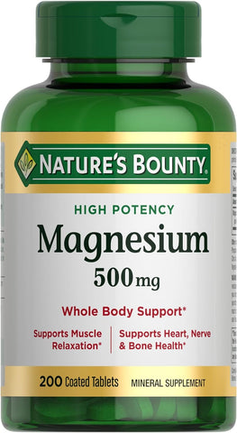 Magnesium, Bone and Muscle Health, Whole Body Support, Tablets, 500 Mg, 200 Ct