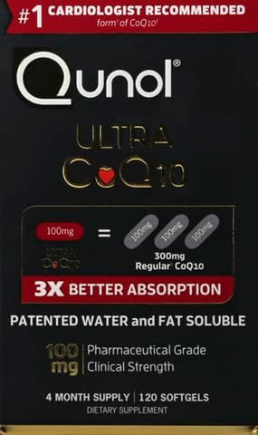 Coq10 100Mg Softgels, Ultra Coq10 100Mg, 3X Better Absorption, Antioxidant for Heart Health & Energy Production, Coenzyme Q10 Vitamins and Supplements, 4 Month Supply, 120 Count