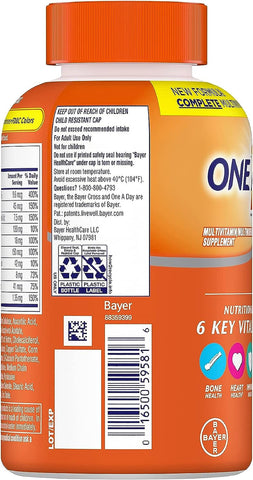 Womens Complete Daily Multivitamin with Vitamin A, B , C, D, and E, Calcium and Magnesium, Immune Health Support, 200 Count