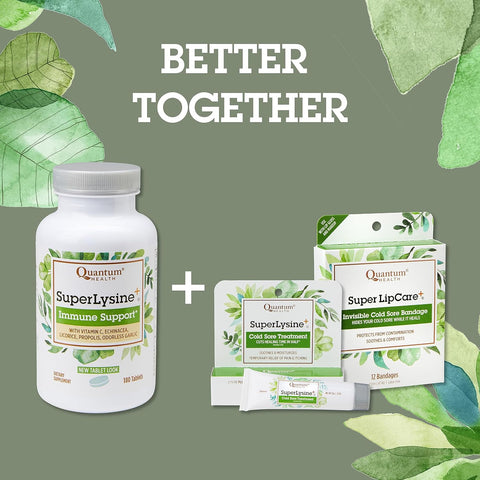 Super Lysine+ / Advanced Formula Lysine+ Immune Support with Vitamin C, Echinacea, Licorice, Propolis, Odorless Garlic (180 Tablets), Packaging May Vary