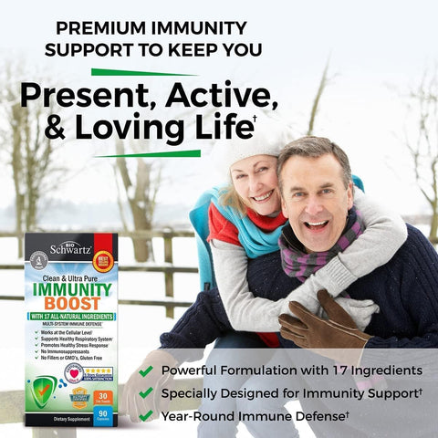 Immune Support Supplement with Vitamin C 1000Mg Zinc Elderberry Extract Ginger Root Beta Carotenes, Immunity Boost for Adults, Natural Immune Defense Antioxidant Vitamins, 90 Capsules